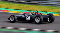 #50, (British Racing Motors) BRM P261-2 Bj. 1964, 1498 ccm Rear Engine, Fahrer:	BUHOFER Philipp (CHE). HGPCA ~ PRE ’66 GRAND PRIX CARS. Hier beim 6h Classic Rennen am 30.09.2023 Rahmenprogramm in Spa Francorchamps