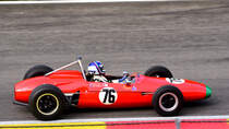 #76 BRABHAM BT3/4, Bj.1962, 2497 ccm Rear Engine, Fahrer: CHILD Tim (GBR).  HGPCA ~ PRE ’66 GRAND PRIX CARS. Hier beim 6h Classic Rennen am 30.09.2023 Rahmenprogramm in Spa Francorchamps 