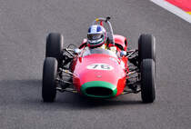 #76 BRABHAM BT3/4, Bj.1962, 2497 ccm Rear Engine, Fahrer: CHILD Tim (GBR).  HGPCA ~ PRE ’66 GRAND PRIX CARS. Hier beim 6h Classic Rennen am 30.09.2023 Rahmenprogramm in Spa Francorchamps