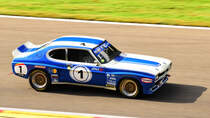 #1, FORD Capri 2600RS Weslake Bj. 1973	Fahrer: KUIJL Dieter (NLD), Supportrace beim Spa Six Hours Classic am 30.9.2023.  Der Belcar Historic & Youngtimer Cup ist eine Meisterschaft für Old- und Youngtimer mit einem Baujahr bis 2000. Wir fahren hart, fair und immer mit gegenseitigem Respekt.  Startete 1973 in der DRM Vorläufer der DTM.