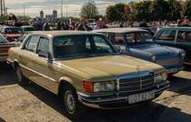 Mercedes-Benz W116 S-Klasse, gesehen in Oktober, 2023.