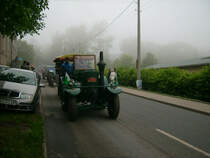 45PS Lanz Eiler,hier mit Cabrioverdeck, beim Korso duch Gr�nhain anl��lich des5. Oldtimer und Traktorentreffen des ADMV