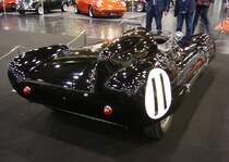 Heckansicht eines Lotus Eleven aus dem Jahr 1956. Essen Motorshow am 06.12.2023. 