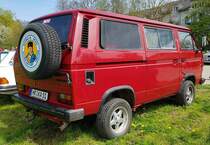 =VW T3, ausgestellt bei der Oldtimerveranstaltung in Frankenberg/Eder. Mai 2023