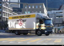 Mercedes mit Kastenaufbau in Schaan/FL am 17.12.2023