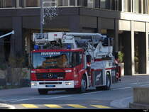 Mercedes Econic FL 1080 Leiterwagen unterwegs in Schaan/FL am 27.12.2023