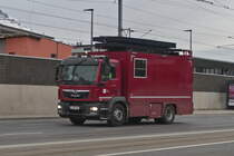 MAN TGM 15.290 als Arbeits-Lkw der Innsbrucker Verkehrsbetriebe (Wagen Nr. 769) in Rum, Bundesstraße. Aufgenommen 28.12.2023.