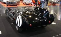 Heckansicht eines Lotus Eleven aus dem Jahr 1956. Essen Motorshow am 06.12.2023.