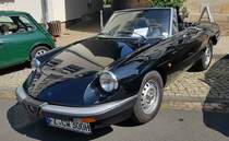 =Alfa Romeo Spider, Bj. 1983, gesehen bei der Oldtimerausstellung in Spangenberg, 05-2023