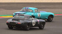 #180 JAGUAR E Type (1965), Fahrer: MOWLE Lee (GBR) & KEEN Phil (GBR) // #3, JAGUAR E Type  (1962), Fahrer: GRAF VON OEYNHAUSEN-SIERSTORPFF Marcus (DEU)& NEWALL Andy (GBR), Spa six Hours Classic / MASTERS GENTLEMEN DRIVERS & MASTERS PRE-66 TOURING CARS, am 30.09.2023