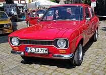 =Ford Escort Sport 1300, Bj. 1972, 72 PS, ausgestellt bei der Oldtimerveranstaltung in Spangenberg im Mai 2023