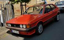 =VW Scirocco, ausgestellt bei der Oldtimerveranstaltung in Spangenberg im Mai 2023