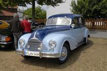 EMW 340-2, Bj. 1955, 55 PS, Restaurierung 1997 - 2007, steht bei der Oldtimerausstellung in Fulda-Harmerz am 07.06.2009 
