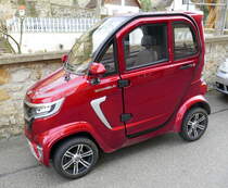 Econelo Nelo 4.2, 4-rädriger E-Kabinenroller für zwei Personen, Reichweite 50Km, Dez.2023