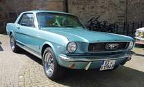 =Ford Mustang, gesehen bei der Oldtimerveranstaltung in Spangenberg im Mai 2023