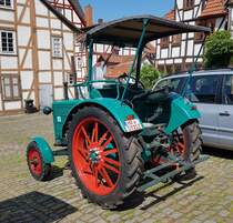 =Hanomag R 22, Bj. 1952, 2009 ccm, 22 PS, gesehen bei der Oldtimerveranstaltung in Spangenberg im Mai 2023