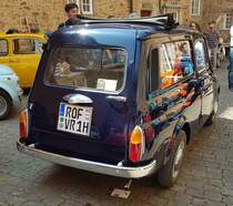 =Autobianchi Giardiniera gesehen bei der Sonderausstellung Fiat 500 auf Schloss Spangenberg im Mai 2023
