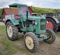 =MAN Allrad, steht auf dem Ausstellungsgelände der Traktorfreunde Wiershausen am Klostergut Hilwartshausen, 05-2023