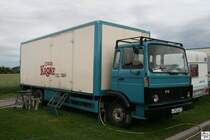 Alter Volvo F 6  des Cirkus Krone w�hrend dessen Gastspieles in Coburg vom 18. bis 24. Juni 2009. Aufgenommen am 23. Juni 2009.