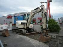 Terex C 75 abgestellt auf einer Baustelle in Fulda am 24.06.2009