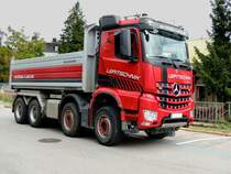 AROCSmit MEILLER-Kipper wird gleich zur Baustelle losfahren; 230918