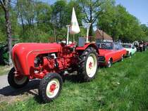 Porsche218A,Bj1958,25PS mit der FahrgestellNr.914 wurde 2005/2006 komplett neu generalsaniert und nimmt bei der Oldtimeraustellung in St.Martin8Innkreis teil; 090419