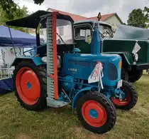 =Lanz Bulldog steht bei den Fladungen Classics, 07-2023