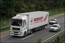 MAN TGX 18.440XLX (?) CoolLiner von WEMHOFF Transport GmbH Internationale Spedition&Transporte.
