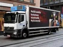 ANTOS-1830 bei der Zustellung von Frischware im Zentrum von Helsinki; 160727