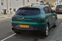 Alfa Romeo Tonale, steht nahe dem Bürgersteig. 03.2024