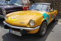 =Triumph Spitfire 4, Baujahr 1971, ausgestellt bei den Fladungen Classics 2023 im Juli 23