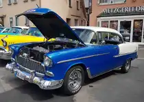 =Chevrolet Bel Air Sportcoupe, Bj. 1955, 365 PS, ausgestellt bei den Fladungen Classics 2023 im Juli 23. Mit diesem Foto endet der Rundgang über diese tolle Veranstaltung!