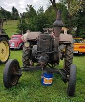 =Lanz Bulldog, gesehen bei der Oldtimerveranstaltung in Tann/Rhön, 09-2023