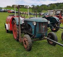 =Hanomag 324 kam in Schlepp zur Oldtimerveranstaltung in Tann/Rhön, 09-2023