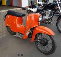 =Simson Schwalbe, Bj. 1980, ausgestellt bei der Oldtimerveranstaltung in Tann/Rhön, 09-2023