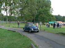 Die (West-) Berliner Polizei war schon einmal blau - hier ein alter Streifenwagen. 4.8.2007, Strausberg