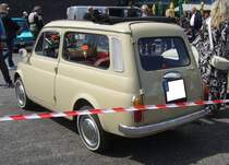Heckansicht einer Autobianchi Giardiniera.  Forza Italia  = Oldtimertreffen für italienische Fahrzeuge am 30.05.2024 an Mo´s Bikertreff in Krefeld.