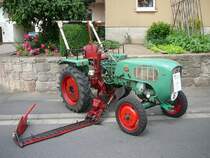 G�ldner Modell Spessart mit abgesenktem M�hbalken ausgestellt anl. des Ortsjubil�ums von Mittelkalbach am 29.06.2009