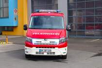 Nagelneuer BF Darmstadt MAN TGE MTW (Florian Darmstadt 1-19-1) am 24.05.24 bei einen Fototermin. Danke für das tolle Shooting