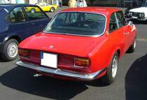 Heckansicht des Alfa Romeo Giulia GT Sprint Veloce.  Forza Italia  = Oldtimertreffen für italienische Fahrzeuge am 30.05.2024 an Mo´s Bikertreff in Krefeld.