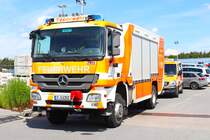 Berufsfeuerwehr Frankfurt am Main Mercedes Benz Actros RW der Wache 30 am 26.05.24 beim Tag der offenen Tür an der Wache 20