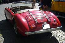 Heckansicht eines MG A 1600 MK2 Roadster. 10. Borbecker Classic Day am 09.06.2024 in Essen-Borbeck.