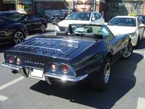 Heckansicht eines Chevrolet Corvette C3 Stingray Roadster aus dem Jahr 1969. 10. Borbecker Classic Day am 09.06.2024 in Essen-Borbeck.