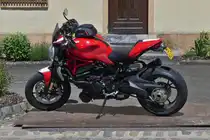 Diese Ducati Maschine, stand nahe einer Baustelle am Straßenrand. 06.2024