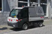 Goupil C4, M�llentsorgungs Fahrzeug, steht am Stra�enrand. 06.2024