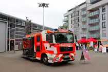 BF Frankfurt am Main MAN TGM Rosenbauer AT HLF20/16 (Florian Frankfurt 4/46-1) am 02.06.24 beim Tag der offenen Tür auf der Wache 4