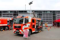 BF Frankfurt am Main MAN TGM Rosenbauer AT HLF20/16 (Florian Frankfurt 4/46-1) am 02.06.24 beim Tag der offenen Tür auf der Wache 4