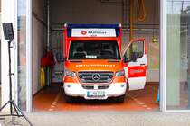 Malteser Frankfurt Mercedes Benz Sprinter RTW am 02.06.24 beim Tag der offenen Tür auf der Wache 4