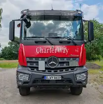 =MB Arocs steht im Juni 2024 in Artlenburg