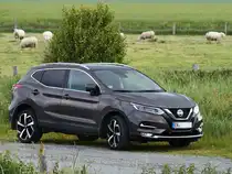 Ein Nissan Qashqai der 2. Generation war Anfang 2024 bei Friedrich-Wilhelm-Lübke-Koog anzutreffen.